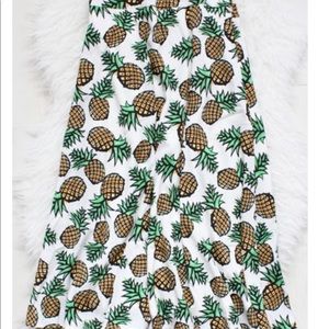 New Boutique Pineapple Below Knee Midi Skirt 🍍